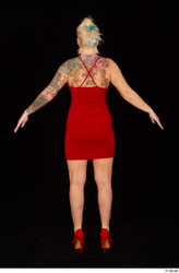 Whole Body Woman Dress Chubby Standing Studio photo references